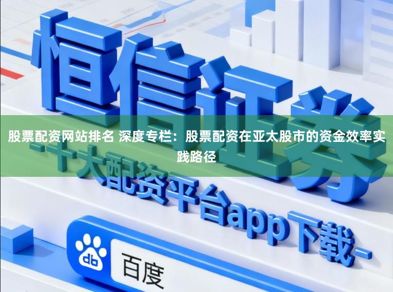 股票配资网站排名 深度专栏：股票配资在亚太股市的资金效率实践路径