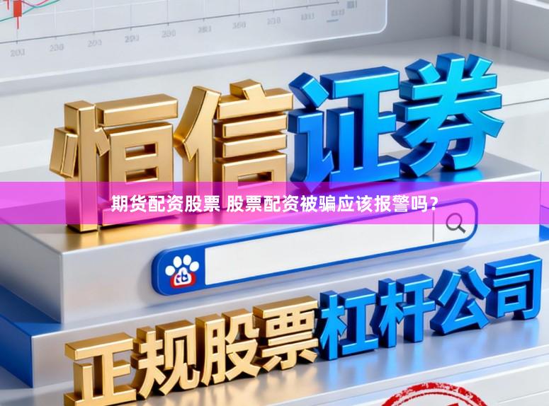 期货配资股票 股票配资被骗应该报警吗？